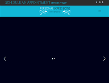 Tablet Screenshot of personalexpressionshair.com